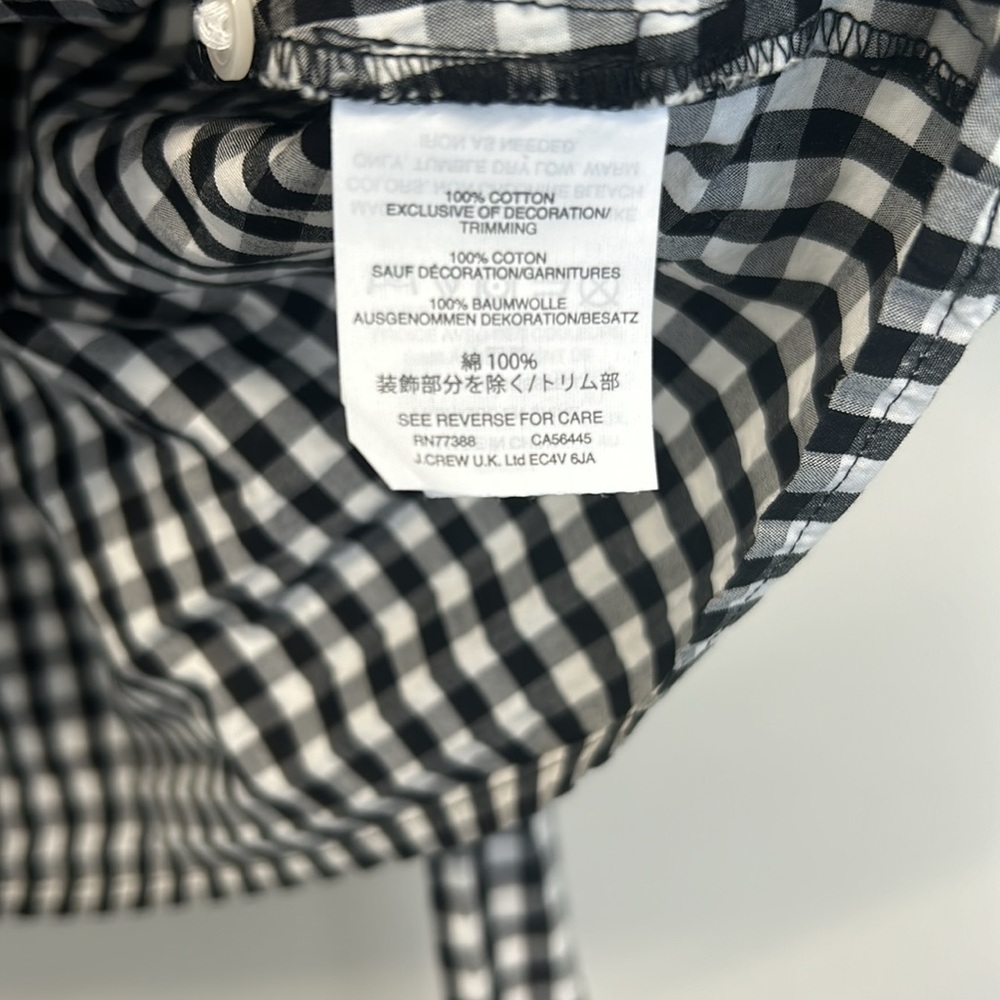 Madewell Smocked Gingham Women’s Top
Medium Black & White - Picture 5 of 7